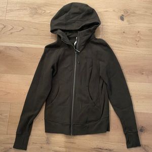 Lululemon Olive Scuba Jacket Size 6